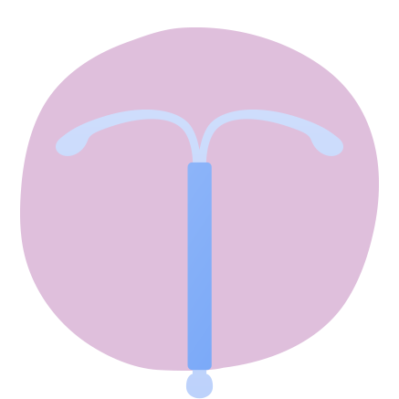 stylised picture of Hormonal Intrauterine Device